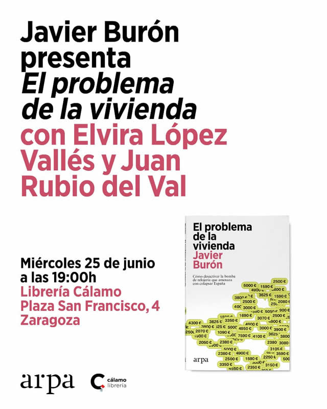 Javier Burón presenta 'El problema de la vivienda'